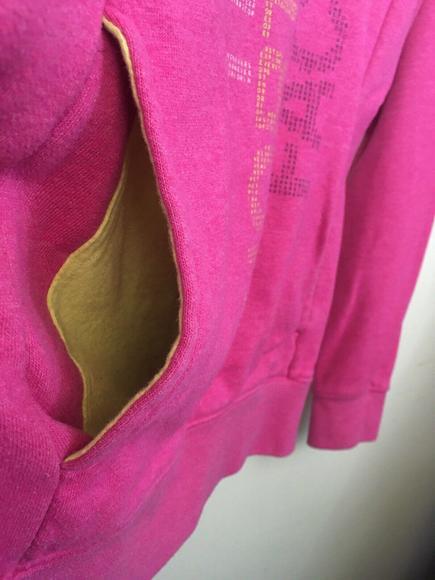 The North Face Hoodie Women’s Small Petite Never Stop Exploring Pink Green - Picture 9 of 12